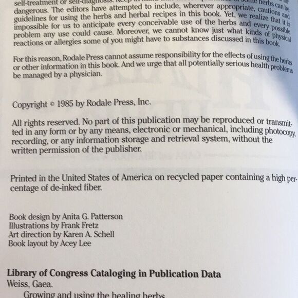 Growing and using healing herbs, plus the body healing book - Picture 4 of 5